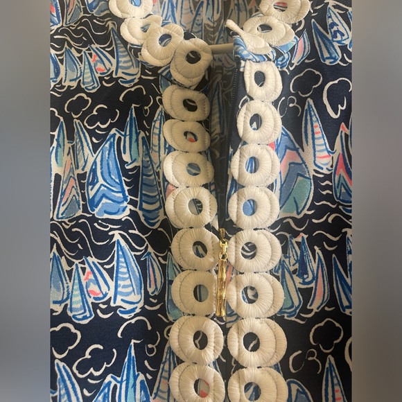 Lilly Pulitzer Blue and White Patterned Dress - Picture 3 of 4